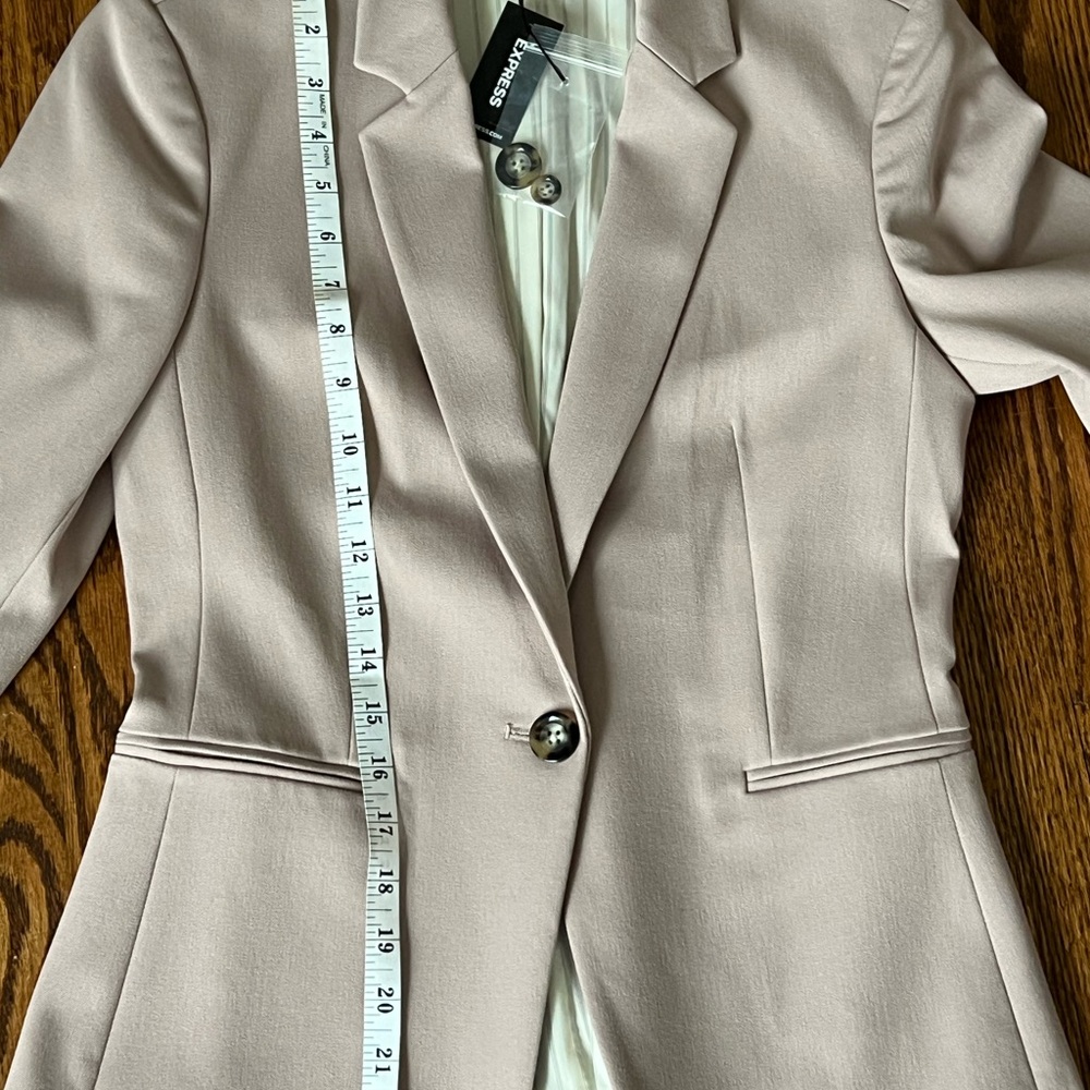 Express Women's Mauve Studio Stretch Blazer Jacket - Picture 8 of 9